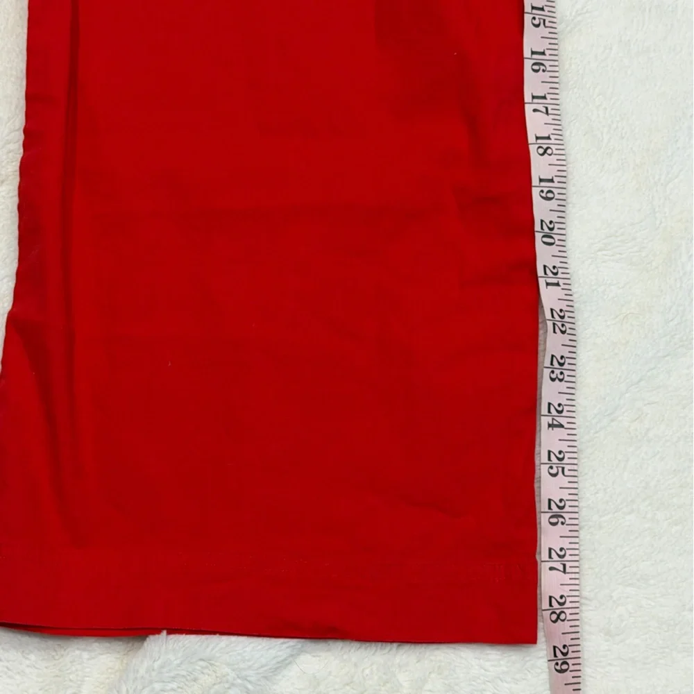 NWT  Athleta Womens Small Paradise Linen Blend Wide Leg Pant Red Drawstring - Picture 12 of 13